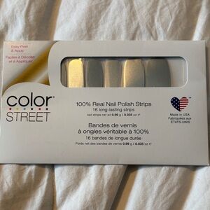 Color Street Metallic Silver Nail Strips